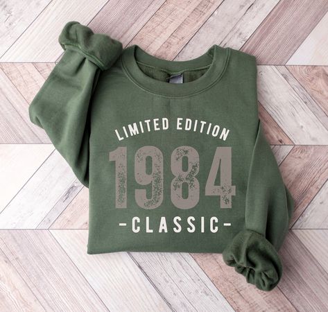 1994 Birthday, 1984 Birthday, 1984 Shirt, Birthday Sweatshirt, Number Shirt, Birth Year, Workout Sweatshirt, 30th Birthday, 40th Birthday