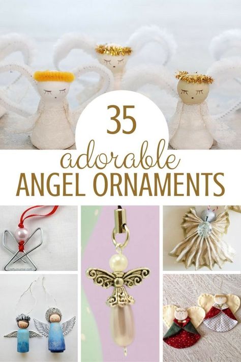 35 adorable Christmas Angel ornaments for kids and parents to make together during Advent season! Easy Angel Ornaments To Make, Clothes Pin Angels Christmas Crafts, Easy Angel Crafts For Kids, Angel Ornaments Diy Easy, Angel Ornaments For Kids, Christmas Angels Diy, Angel Ornaments Diy, Diy Christmas Angel Ornaments, Diy Angel Ornaments