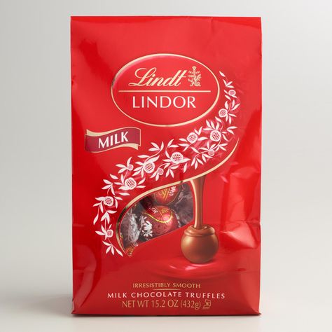 Lindt Lindor Chocolate, Lindor Chocolate Flavors, Chocolate History, Food Polls, Truffle Filling, Sweets And Chocolate, Chocolate Candy Brands, Lindt Truffles, Chocolate Bag