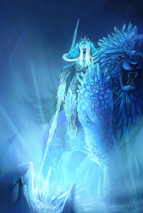 ArtStation - Ice warrior king Ice Zombie, Ice Warrior, Ice Elemental, Ice Monster, Ice Warriors, Warrior King, Place Holder, Dark Fantasy, Zombie