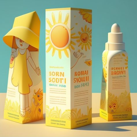 Sunscreen for Children Packaging Design | Design Ispiration | Sunscreen Branding | Sunscreen Brand Identity| Brand identity examples | Packaging Design Ideas | Sunscreen Brand Template | Brand Identity for Sunscreen Brand | Sunscreen Packaging | Skincare Packaging | Packaging Design Inspiration | Brand Packaging | Product Packaging| Created by #MidjourneyAI, #Midjourney #aiart #art #ai #artificialintelligence #machinelearning #aiartcommunity #aiwebsite Cute Sunscreen Packaging, Sunscreen Packaging Ideas, Sustainable Skincare Packaging, Sunscreen Label Design, Sunblock Packaging, Sunscreen Branding, Sunscreen Packaging Design, Sunscreen Design, Brilliant Packaging Design