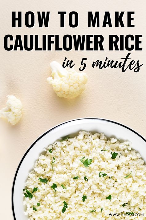 Learn how to make cauliflower rice from scratch to use in your favorite healthy riced cauliflower recipes! Make Cauliflower Rice, How To Make Cauliflower, Cauliflower Rice Recipes, Healthy Substitutions, Healthy Low Carb, Low Carb Sides, Low Carb Side Dishes, Dash Diet, Classic Kitchen