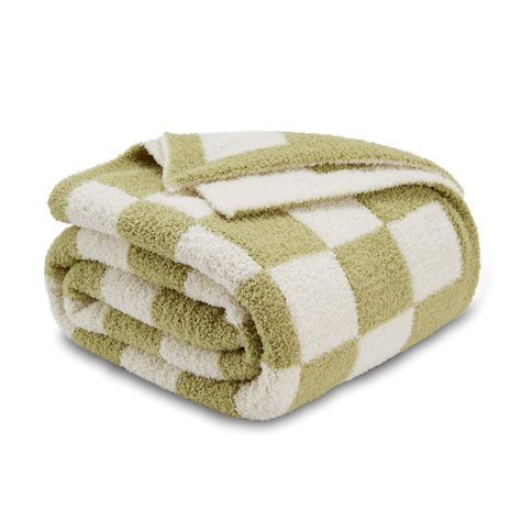 PRICES MAY VARY. FLUFFY MICROFIBER, ULTRA SOFT: Made from 100% high-quality Fluffy Microfiber yarn with a subtle stretch, which makes this checkered throw blanket radically soft. Both sides of the blanket have a fluffy texture. It’s a ultra soft, stretchy, warm, medium-weighted throw blanket. It’s just all-around cozy TWO-TONE CHECKERBOARD DESIGN: Checkerboard design is on-trend over the past year. This simple, iconic checkerboard throw blanket design offering a look that is both retro and class Checker Blanket, Fuzzy Throw Blanket, Barefoot Dreams Blanket, Feather Yarn, Soft Sofa, Coverlet Bedding, 캐릭터 드로잉, Knit Throw Blanket, Comfort Blanket