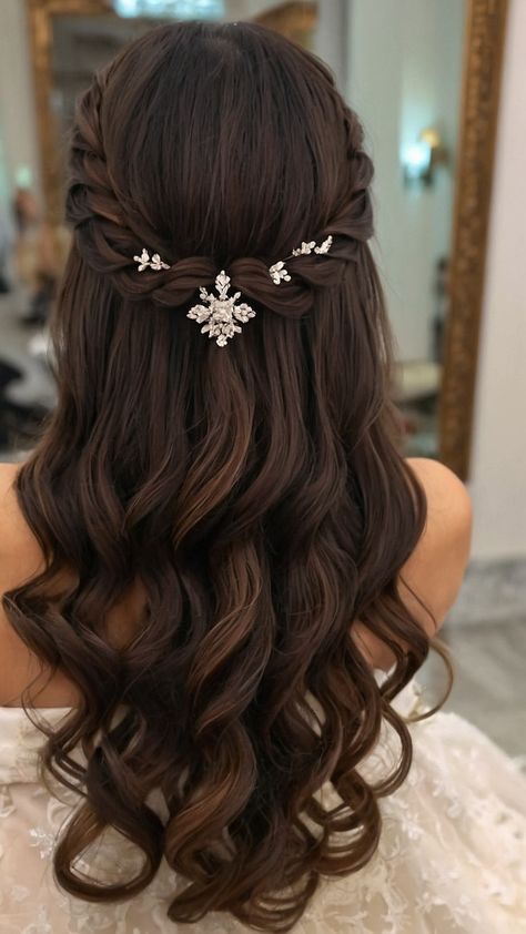 Discover the latest bridal hairstyles for straight long hair short hair bangs curly hair short veil messy crown easy medium length afro simple elegant half up half down natural hair and braided styles Perfect for any wedding look Bridal Hair Braids Half Up, Simple Half Up Half Down Hairstyles Wedding, Bridal Easy Hairstyles, Short Curly Hair Bridal Hairstyles, Wedding Hair Asian Brides, Wedding Hairstyles Half Up Half Down With Flowers, Sister Of The Groom Hairstyles, Wedding Half Up Half Down Hair, Hairstyles For Straight Hair For Wedding