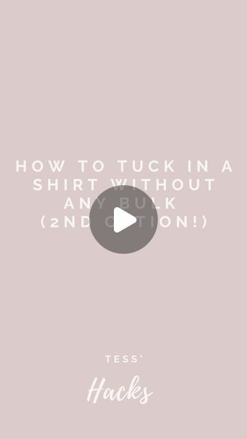 Tess ⋆ 🇬🇧 ⋆ Slow Fashion on Instagram: "How to tuck a shirt or blouse without any bulky fabric - 2nd option 💪🏻

This is one of those simple little hacks that really makes the difference. Not all trousers or shirts can take the bulk of fabric from a tuck, and that is when this little hack is super useful. 👏🏻

As the rubber band is secured by fastening buttons, it will stay really well too, so you don’t have to worry even if you are dancing or having to run to the bus. 

Is this a hack you would use? 🤔

🤍You can find the items I’m wearing in my link in bio, stories, “links” highlight or just comment and ask for the link 🤍" Tuck A Shirt, Clothes Hacks, 2nd Option, Diy Fashion Hacks, Shirt Tucked In, Fashion Hacks, Hair Clothes, Fashion Styling, The Bus