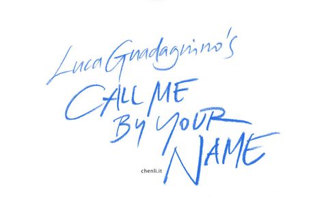 Chen Li 陈莉 "Call me by your name" ecco i titoli di testa che ho avuto il grande privilegio onore e fortuna di scrivere per questo film cult. Ormai non sono più i miei titoli, sono i nostri titoli. Call Me By Your Name Bookmark, Film Cult, Handwriting Logo, Film Lab, Handwritten Logo, Call Me By Your Name, Title Sequence, Brand Studio, Title Design