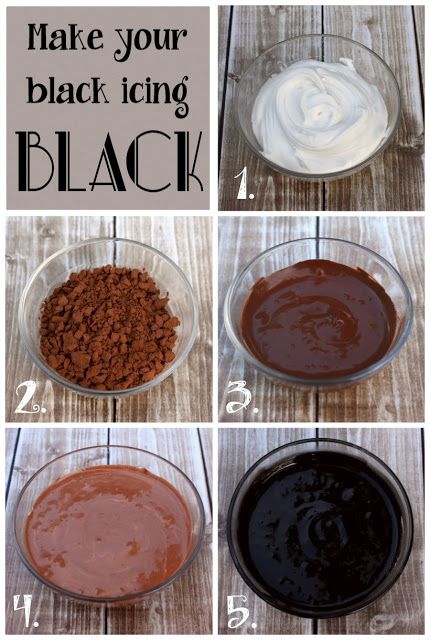 Black Icing, Cookies Cupcake, Black Food Coloring, Cakes To Make, Icing Frosting, Black Food, Clotted Cream, Cookie Icing, Cake Icing