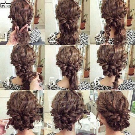 Diy Updo, Updo Ideas, Wedding Hairstyles Medium Length, Updo Tutorial, Bun Updo, Hair Bun Tutorial, Curly Hair Updo, Easy Updos, Trendy Wedding Hairstyles