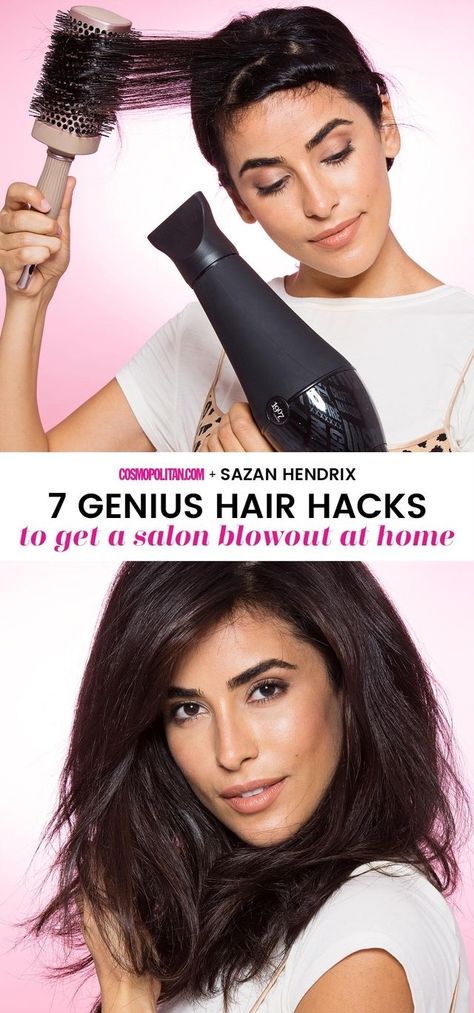 Blowout Hairstyle - How to Do a Blowout Video Blow Dry Hair For Volume, Blow Dry Hair Straight, Sazan Hendrix, Blowout Hair Tutorial, Beach Waves Hair Tutorial, Salon Blowout, Beach Wave Hair, Blow Dry Hair, Blowout Hair