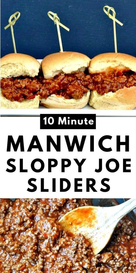 Sloppy Joe Recipe With Manwich, Sloppy Joe Sliders Hawaiian Rolls, Poker Food, Manwich Recipe, Sliders Hawaiian Rolls, Sloppy Joe Sliders, Sloppy Joes Sliders, Sloppy Joe Recipe Easy, Sloppy Joe Recipe