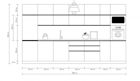 Kitchen 2d Drawing, Kitchen Elevation Drawing, Kitchen Presentation, Kitchen Elevation, 2 Bedroom Loft, Adobe Photoshop Photography, Kitchen Arrangement, Fur Chair, Upper Kitchen Cabinets