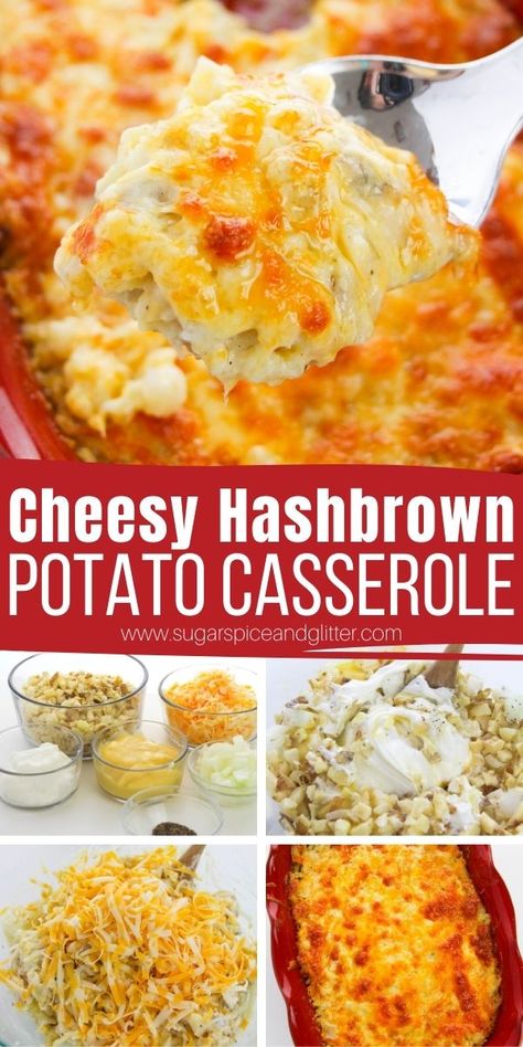 Cracker Barrel Cheesy Hashbrowns, Copycat Cracker Barrel Potatoes, Cracker Barrel Potato Casserole, Cracker Barrel Potatoes, Hashbrown Potato Casserole, Shredded Hashbrown Recipes, Cheesy Potato Side Dishes, Brunch Casseroles, Cheesy Potatoes With Hashbrowns