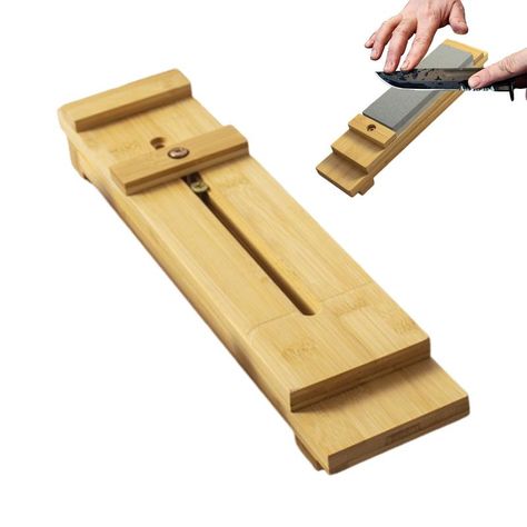 Whetstone Stand Wood Grinding Stone Base Sharpening Stand For Enhanced Precision Stable Adjustable Professional Knife Sharpener, Sharpening Stone, Household Tools, Kitchen Sinks, Sharpeners, Knife Sharpening, Wood Material, Made Of Wood, Stone Settings