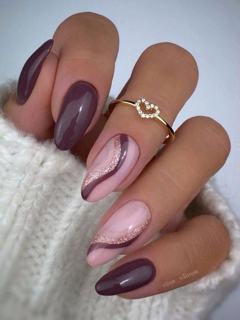 Burgundy Nail Designs, Brown Nail Art, Trends Nails, Unghie Sfumate, Brown Nails Design, Girly Acrylic Nails, Casual Nails, Short Square Acrylic Nails, Burgundy Nails