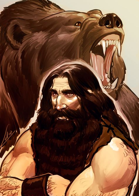 Beorn Hobbit Fanart, Beorn Hobbit, Luthien Tinuviel, Warrior Reference, Hobbit Fanart, Tolkien Artwork, Tolkien Hobbit, Elf Man, John Howe