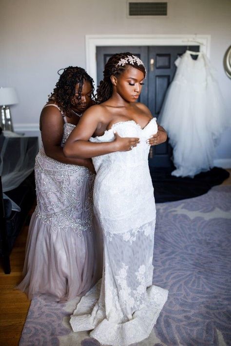 Dressed To Perfection Philly Wedding, Natural Wedding Hairstyles, Wedding Hairstyles Bride, Glam Photoshoot, Black Bridal, Maid Dress, Locs Hairstyles, Bridal Hair And Makeup, Fairytale Wedding