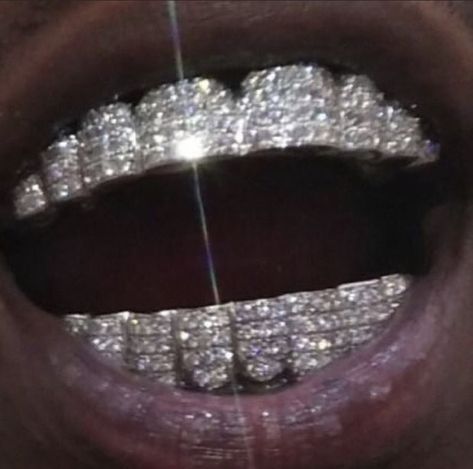 Diamond Grillz, Diamond Teeth, Black Man, Chain, Black