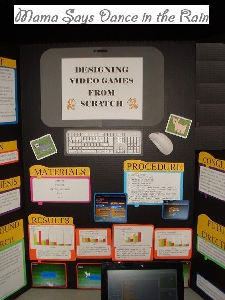 Create a Video Game for Science Fair, Computer Programming with Scratch Science Fair Ideas, Science Fair Board, Science Fair Project, Game Programming, Video Game Music, Video Game Design, Project Board, Fair Projects, Science Fair Projects