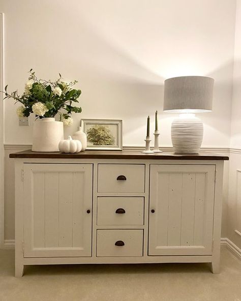 Kitchen Sideboard Decor, Hallway Sideboard Uk, Rustic Kitchen Sideboard, Neptune Sideboard, Side Board Styling, Country Sideboard, Side Board, Today Is A New Day, Sideboard Decor