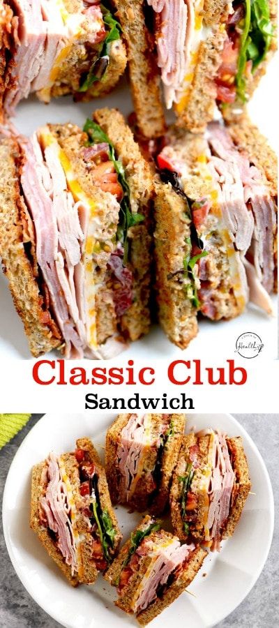 Sandwich Turkey, Club Sandwiches, Resep Sandwich, Club Sandwich Recipes, Best Sandwich Recipes, Healthy Sandwich Recipes, Summer Sandwiches, Turkey Ham, Cold Sandwiches