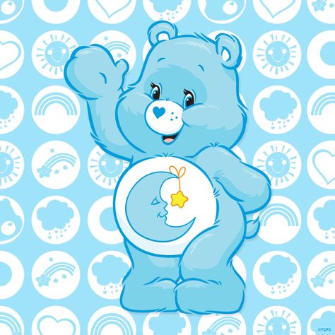 Care Bears: Bedtime Bear Care Bear Tattoos, Bedtime Bear, Bear Bed, Care Bear Party, The Care Bears, Sleepy Bear, Care Bears Cousins, Bear Drawing, Bear Coloring Pages