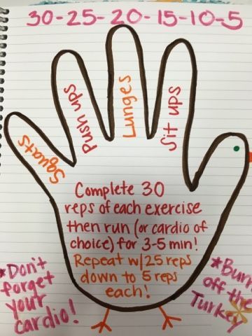 Complete 30 reps of each exercise then perform cardio of your choice for 3-5 minutes. Repeat with 25 reps all the way down to 5, decreasing by 5 reps each time! This will help you burn the extra Thanksgiving calories! #thanksgivingworkout #thanksgivingfitness #turkeytrot Turkey Burn Workouts, After Thanksgiving Workout, Thanksgiving Workout Ideas, Song Workout Challenge, Thanksgiving Workouts, Thanksgiving Workout, Thanksgiving Interactive, Song Workout, Thanksgiving Fitness