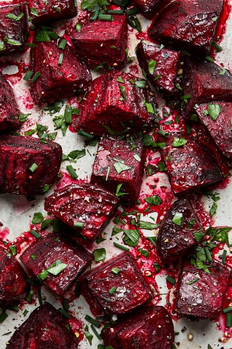 Bright and earthy, this simple side of roasted beets adds a pop of color and nutrition to your everyday meal. Roasted Beets In Foil, Probiotic Diet, Roasted Beets Recipe, Roasting Beets In Oven, Roasted Veggies Recipe, The Modern Proper, Modern Proper, Roasted Beet Salad, Fresh Beets