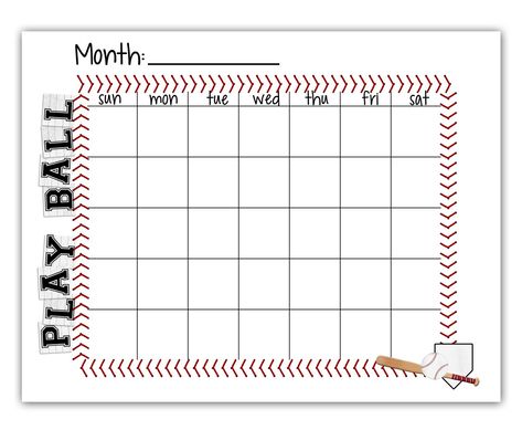 Tee Ball / Baseball Schedule  Blank Calendar  FREE Printable Tball Coach, Baseball Printables, Sport Snacks, Baseball Snacks, Team Mom Baseball, Weekly Calendar Template, Schedule Calendar, Little League Baseball, Baseball Pitcher