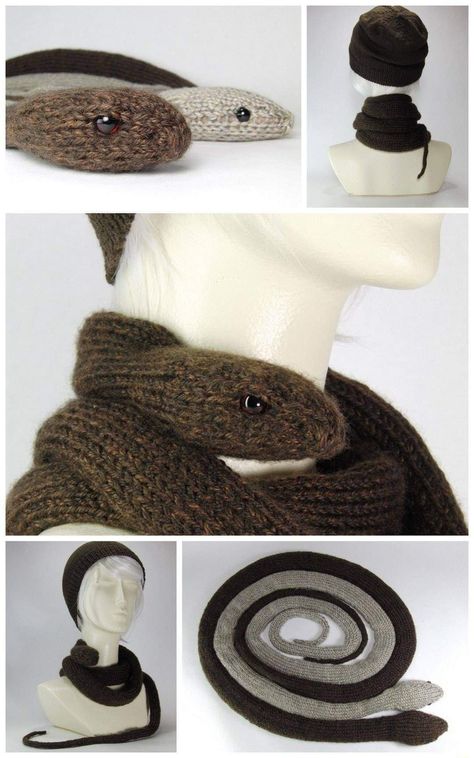 Snake Scarf, Smink Inspiration, Diy Crochet Projects, Diy Knitting, Cool Stuff, Cute Crafts, Yarn Crafts, Crochet Crafts, Diy Crochet