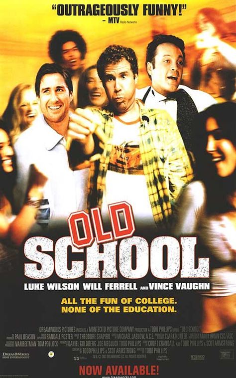 Old School Movie, Old School Movies, Luke Wilson, Movie Art Print, Leah Remini, Vince Vaughn, Comedy Movie, Movies Worth Watching, I Love Cinema