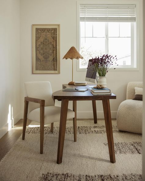 A moment for @kayla_seah’s office 🍂 Walnut Desk, Frame Desk, Georgia Homes, Desk Drawer, Walnut Desks, Dining Chair Design, Lulu And Georgia, Cozy Room Decor, February 10