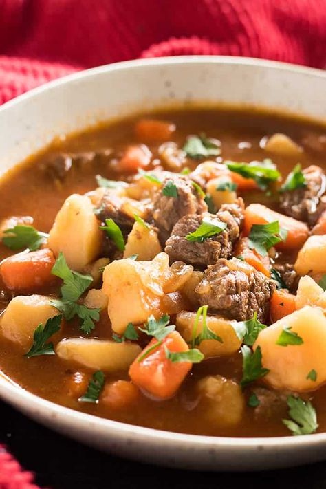 Best Ever Instant Pot Beef Stew - The Salty Marshmallow Beefstew Instantpot, Instant Pot Beef Stew, The Salty Marshmallow, Salty Marshmallow, Easy Beef Stew, Irish Stew, Pot Beef Stew, Beef Stew Meat, Best Instant Pot Recipe