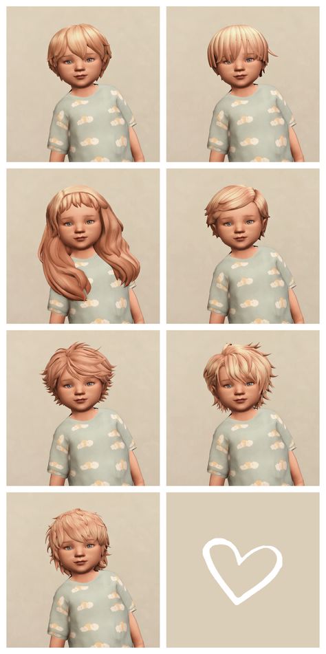 Toddler Hair Sims 4, The Sims 4 Bebes, Toddler Cc Sims 4, Mods Sims 4, The Sims 4 Cabelos, Sims 4 Patreon, Sims Baby, Sims 4 Traits, Sims 4 Cas Mods