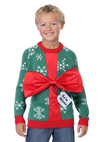 Present Ugly Christmas Sweater for Kids#Ugly, #Present, #Christmas Boys Ugly Christmas Sweater, Christmas Presents For Kids, Diy Ugly Christmas Sweater, Ugly Holiday Sweater, Felt Gifts, Ultimate Christmas, Funny Holiday, Presents For Kids, Holiday Humor