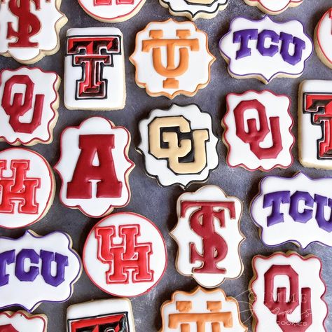 College Bound Cookies Decorated, College Cookies, College Signing Day, Grad Cookies, College Theme, Theme Cookies, Royal Icing Sugar, College Decor, Food Board