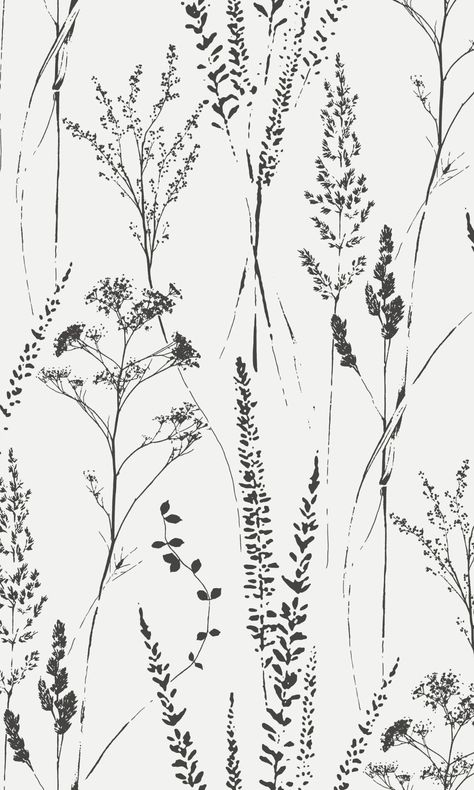 White Meadow Grasses Tropical Wallpaper R9330 – Walls Republic US Leafy Aesthetic Wallpaper, Black And White Nature Wallpaper, Black And White Botanical Wallpaper, Herbalist Wallpaper, Horizontal Wallpaper Hd, Art Wallpaper Black And White, Gray Flowers Wallpaper, Cute Plain Backgrounds, Fabric Patterns Prints Textile Design