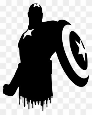 Silhouette Captain America Vector Clipart Captain America Tattoo, Captain Amerika, Superhero Silhouette, Captain America Logo, Superhero Svg, Captain America Tshirt, Captain America Shirt, Image Svg, Gaming Merch