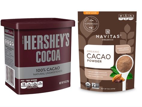 Cocoa Powder vs. Cacao Powder: What's the Difference? Unsweetened Cocoa Powder Recipes, Cocoa Benefits, Cocoa Vs Cacao, Cacao Powder Recipe, Cacao Powder Benefits, Baking Powder Substitute, Cacao Benefits, Cocoa Powder Recipes, Chocolate Benefits