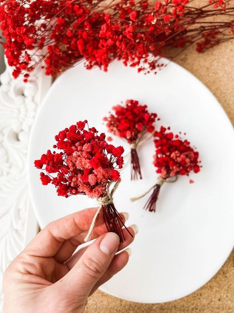 Tiny Bouquet, Gypsophila Flower, Dry Branch, Dried Flower Bouquet, Red Peppercorn, Dried Flowers, Flowers Bouquet, Fall Wedding, Flower Art