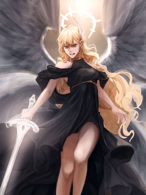 Uriel Omniscient Reader, Demon Like Judge Of Fire, Angel Female, Omniscient Reader's Viewpoint, Ange Demon, Omniscient Reader, Omniscient Readers Viewpoint, Game Character Design, Angel Art