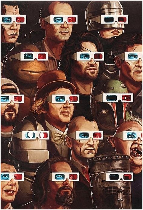 Love this a lot! Pop culture art form the 80s. Can you name them all? Mike Mitchell, William S Burroughs, Film Cult, Jean Renoir, 3d Cinema, Septième Art, Jasper Johns, Kunst Inspiration, Pop Culture Art