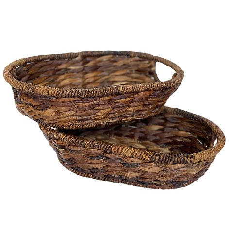 PRICES MAY VARY. Multipurpose Usage: This basket set is an ideal breadbasket centerpiece for your dining and coffee table, perfect for serving fruit, organizing small items, or as a stylish bathroom basket for towels and essentials. Versatile Storage Solution: These baskets aren’t just for fruits and pastries; they can neatly store hand towels, toiletries, toilet paper, household items, or anything you like. The perfect catch-all solution for your personal belongings. Durable: Woven with Abaca a Basket Centerpiece, Bathroom Basket, Bountiful Baskets, Bread Fruit, Basket Centerpieces, Bathroom Baskets, Bathroom Counters, Pantry Shelf, Small Towel