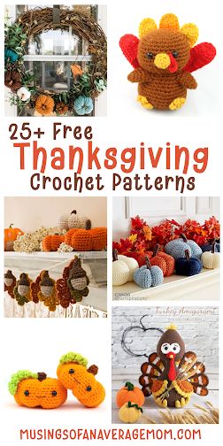 Thanksgiving Crochet Patterns Free, Thanksgiving Crochet Patterns, Crochet Fall Decor, Thanksgiving Crochet, Holiday Crochet Patterns, Fall Crochet Patterns, Halloween Crochet Patterns, Free Thanksgiving, Pattern Inspiration