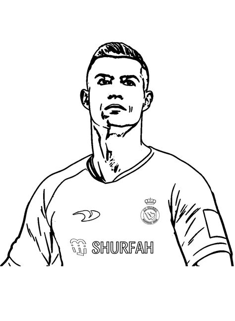 Ronaldo Drawing, Palette Playground, Sunflower Coloring Pages, Football Coloring Pages, Ronaldo Soccer, Monster Truck Coloring Pages, Sports Coloring Pages, Puppy Coloring Pages, Free Activities For Kids