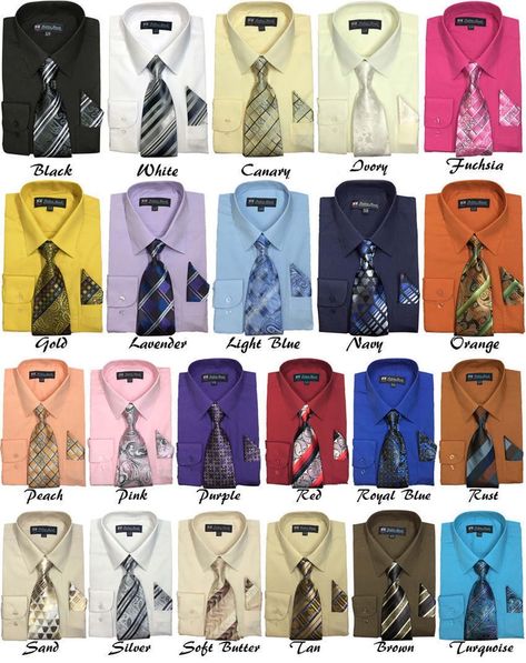 Fortino Landi Classic Dress Shirt with Matching Tie Hankie SG222Black1919 1/23637 >>> Continue to the product at the image link. Note: It's an affiliate link to Amazon #mensdresstshirts Shirt And Tie Outfit For Men, Shirt And Tie Outfits, Shirt And Tie Combinations, Tie Outfit, Stylish Mens Suits, Shirt With Tie, French Cuff Dress Shirts, Men's Dress Shirts, Shirt And Tie