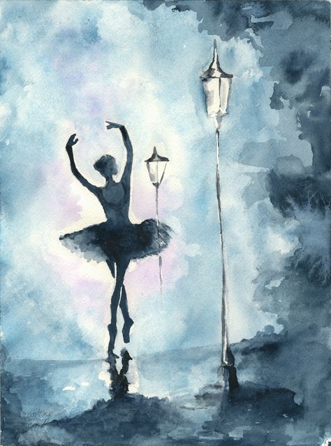 Ballet Painting, Ballerina Painting, Dancing Drawings, Ballerina Art, Dancers Art, Dance Paintings, Ballet Art, Ballerina Dancing, Diy Watercolor Painting