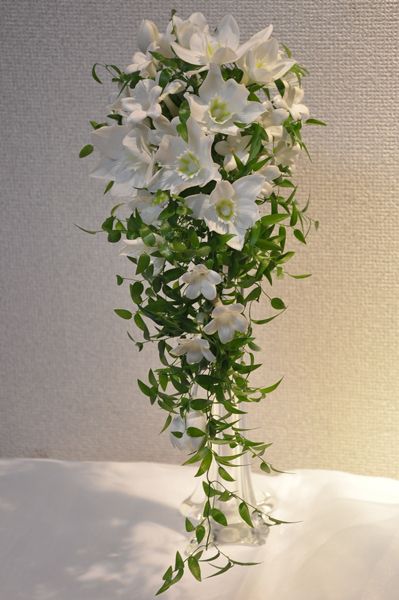 Soft Ruscus, Jasmine Bouquet, Creative Bouquet, Floristry Techniques, Shower Bouquet, White Bouquets, Cascading Bouquet, Cascading Wedding Bouquets, Budget Bride