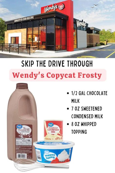 Craving a Wendy's frosty but don't want to leave the house? You are going to love this amazing copycat frosty recipe that's quick and easy to make at home. It's a creamy frozen chocolate dessert all your frosty fans will love! Vanilla Frosty Recipe, Copycat Frosty, Copycat Wendy's Frosty Recipe, Frosty Ice Cream, Wendys Frosty Recipe, Homemade Ice Cream Recipes Machine, Wendy's Frosty, Homemade Chocolate Ice Cream, Wendys Frosty