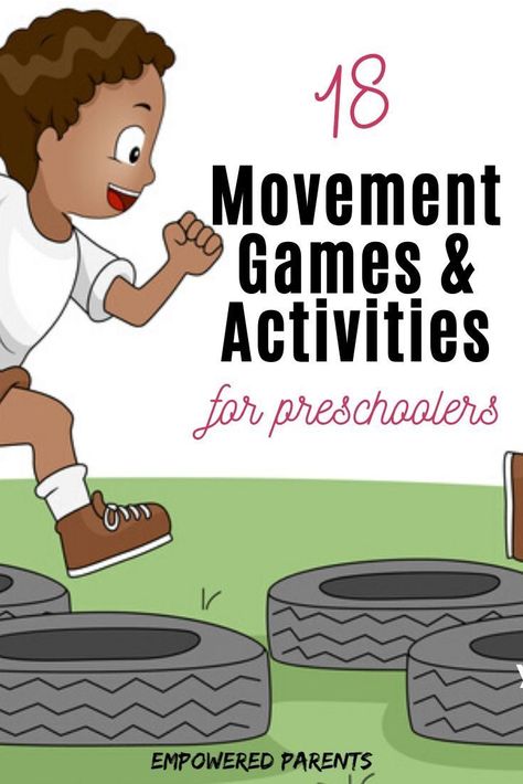 These simple movement activities for preschoolers are great ideas to try at home with your kids or at school. Build your child's gross motor skills while having fun. #parenting #kids #kidsactivities #learning #preschool #kindergarten Movement Activities For Preschoolers, Preschool Movement Activities, Physical Development Activities, Learning Preschool, Pe Activities, Physical Activities For Kids, Physical Education Activities, Activities For Preschoolers, Gross Motor Activities