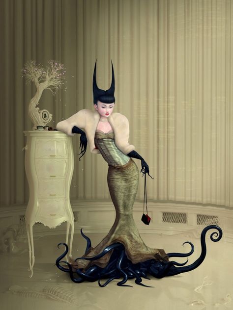 Ray Caesar: The Master of Digital Surrealism Ray Caesar, Mark Ryden, Motif Art Deco, Surrealism Painting, Lowbrow Art, Art Brut, Pop Surrealism, Art Pop, Kraken